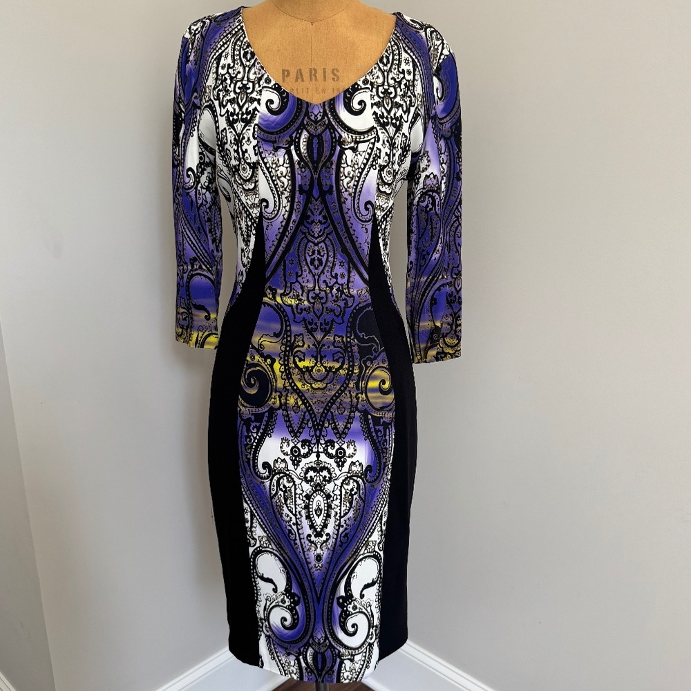 ETRO Paisley Print Knee-Length Dress - Size 48 (US-12)